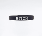 Love In Leather Fetish Play Silicone BITCH Collar - Default Title - Collars and Leads